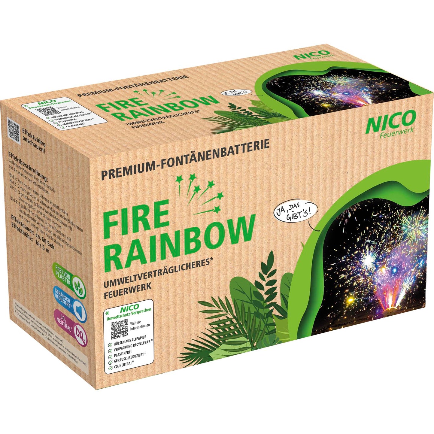 Nico Fire Rainbow 8er-Fontänenbatterie